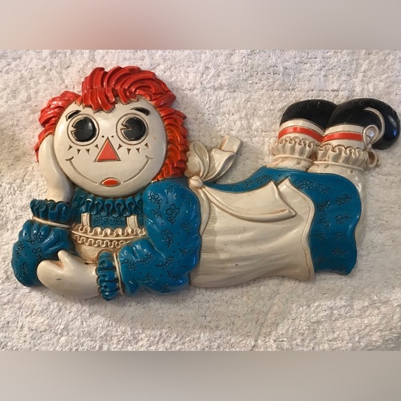 Vintage Raggedy Ann Wall Art Bobbs and Merrill Company Design Made by Dart Ind. - Picture 3 of 6